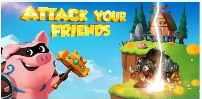 Coin Master attack your friends ad example showing playful social conflict