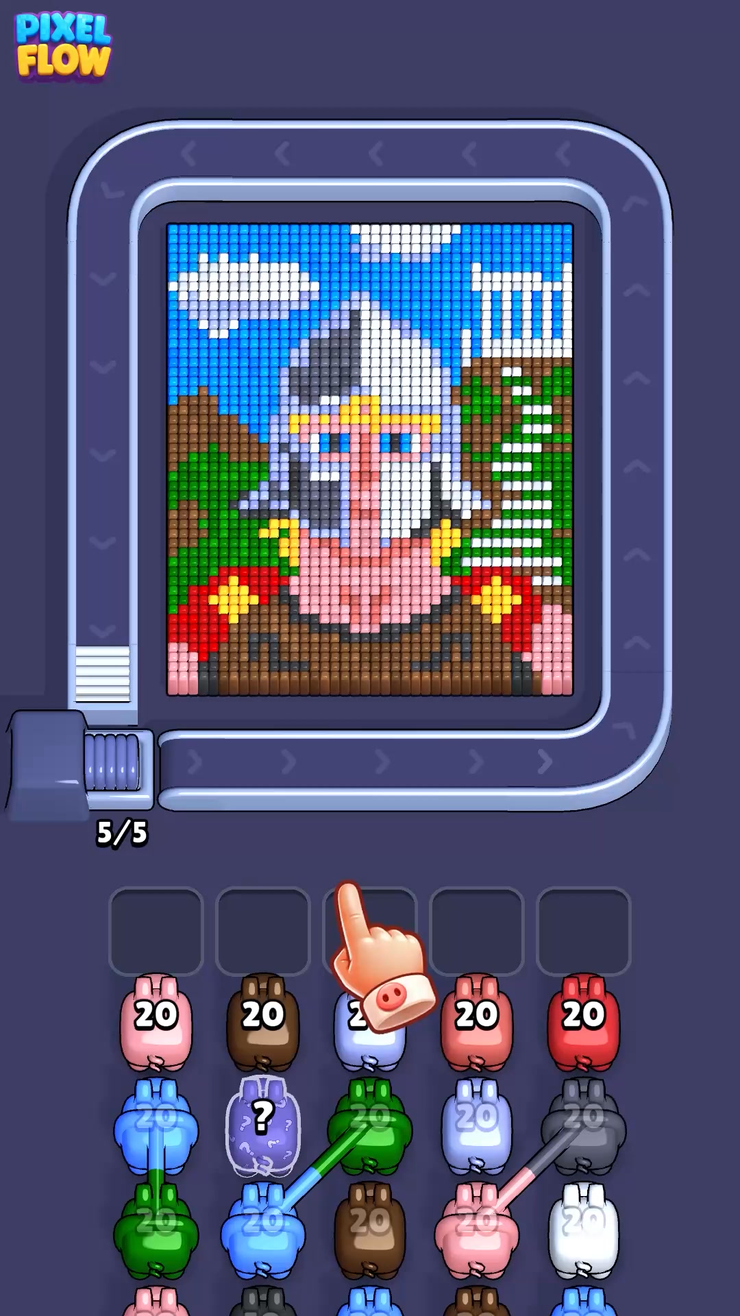 Pixel Flow Meta渠道像素填色解压素材封面
